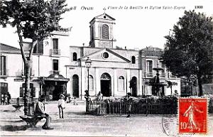 1572- Oran - Place de la Bastille - L'Eglise Saint-Esprit -1908